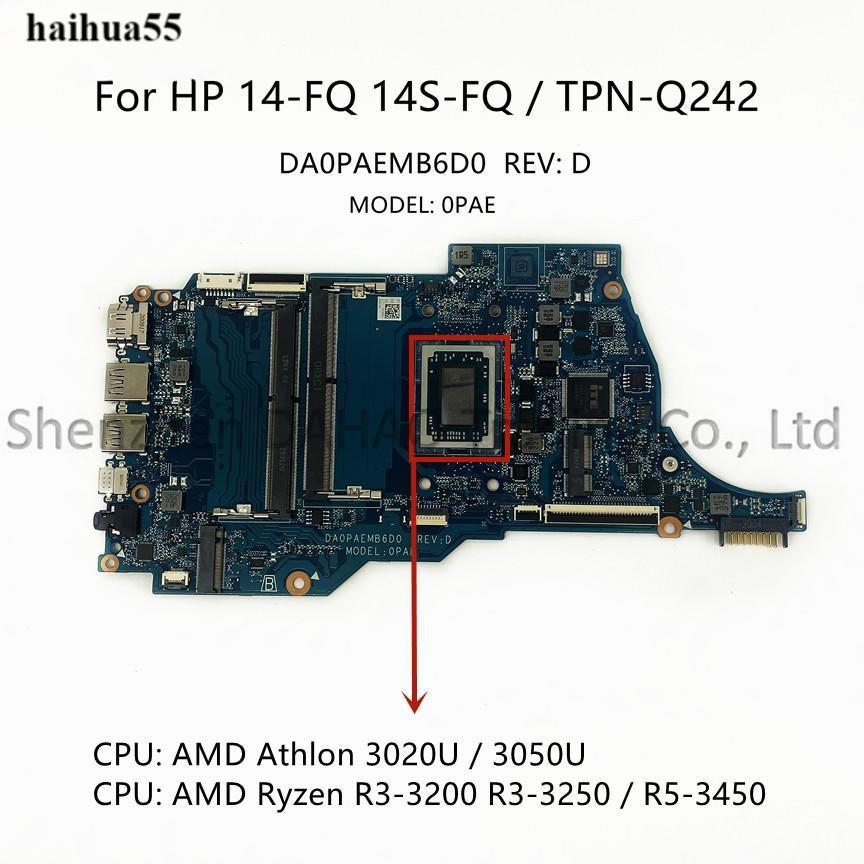 HP/HP TPN-Q242 Q221 14S-FQ 14S-DQ 14s-FR เมนบอร์ด DA0PAEMB6D0