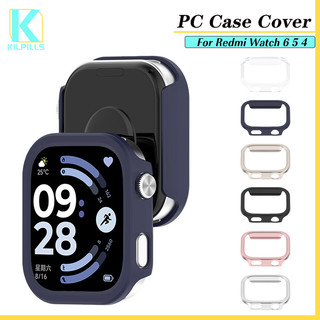 กล่องป้องกันพีซีแบบแข็งกลวงสำหรับ for Smartwatch Redmi Watch 6 5 4 อุปกรณ์ป้องกันหน้าจอกันชน for Redmi Watch 6 5 4