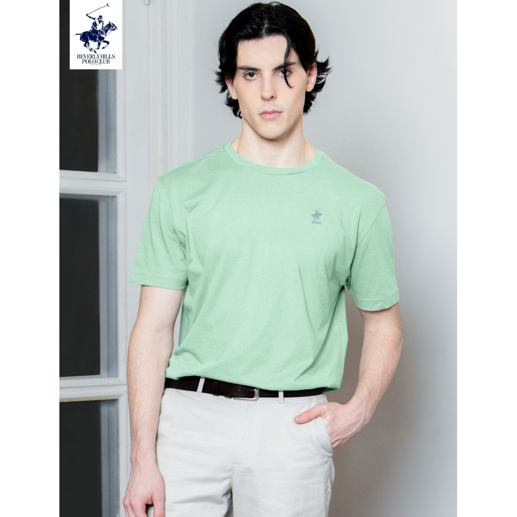 BEVERLY HILLS POLO CLUB เสื้อยืดคอกลมแขนสั้น รุ่น BNSG077 (โลโก้ปัก)