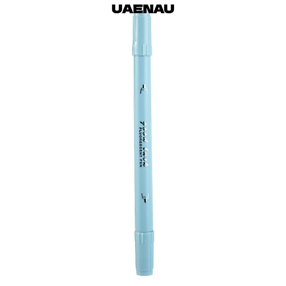 UAENAU 4 ชิ้น/เซ็ต Highlighter ปากกา, Dual Tip Gradient Pastel Highlighters, Creative Chisel & Fine Tip Journaling Markers ของขวัญ