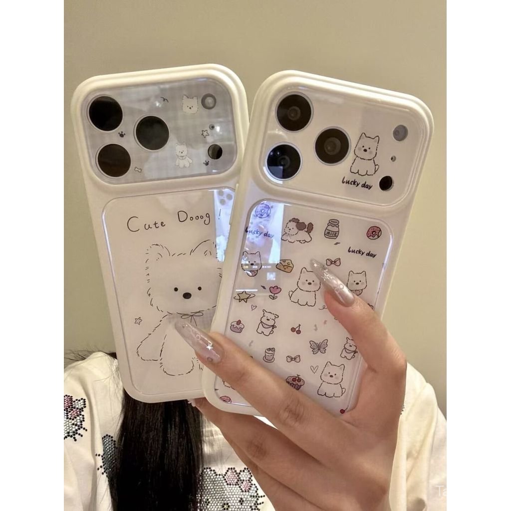เคสโทรศัพท์ เหมาะสําหรับ iPhone 11 12 13 14 15 16 17 Pro max Plus Full Pingxi Highland Puppy English