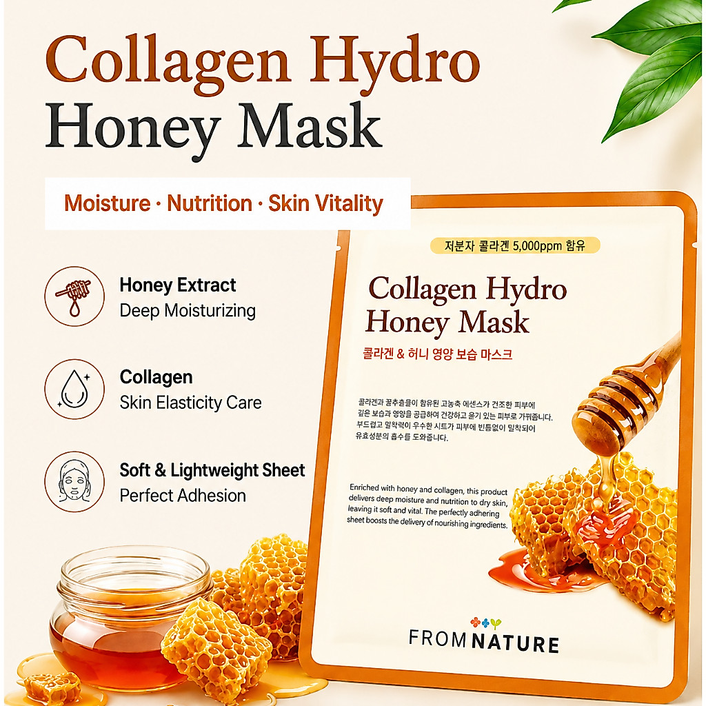 FROMNATURE Collagen Hydro Honey Mask Sheet 22ml 1 ชิ้น
