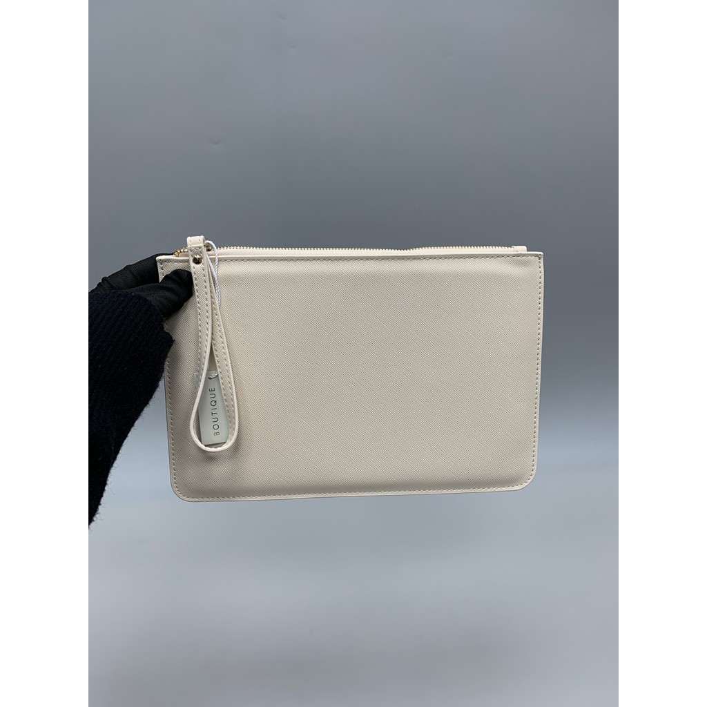 ส่งออก UK Time Zipper Clutch Portable Elegant Solid Color Mobile Phone Bag