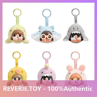 POPMART CRYBABY Tears Flow เข้าสู่ Sea Series ตุ๊กตาไวนิลจี้ Mystery Box
