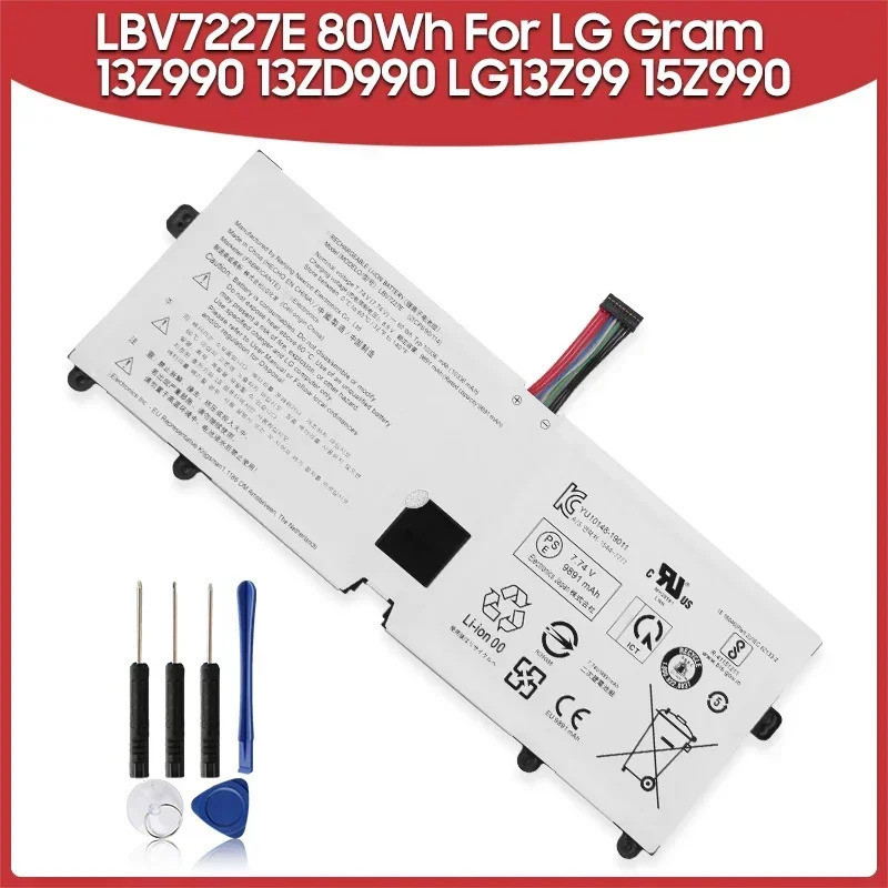 แบตเตอรี่ทดแทนใหม่ LBV7227E สำหรับ LG Gram 15ZD990 LG15Z99 13Z990 13ZD990 14Z90N 17ZD990 LG17Z99