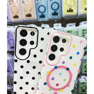 พร้อมส่งจากไทย❤️🇹🇭 [For iPhone & Samsung ลายจุด] เคสสำหรับ ไอโฟน 17 Pro Max และ เคส S24 S25 S26 Ultra CU Case 001