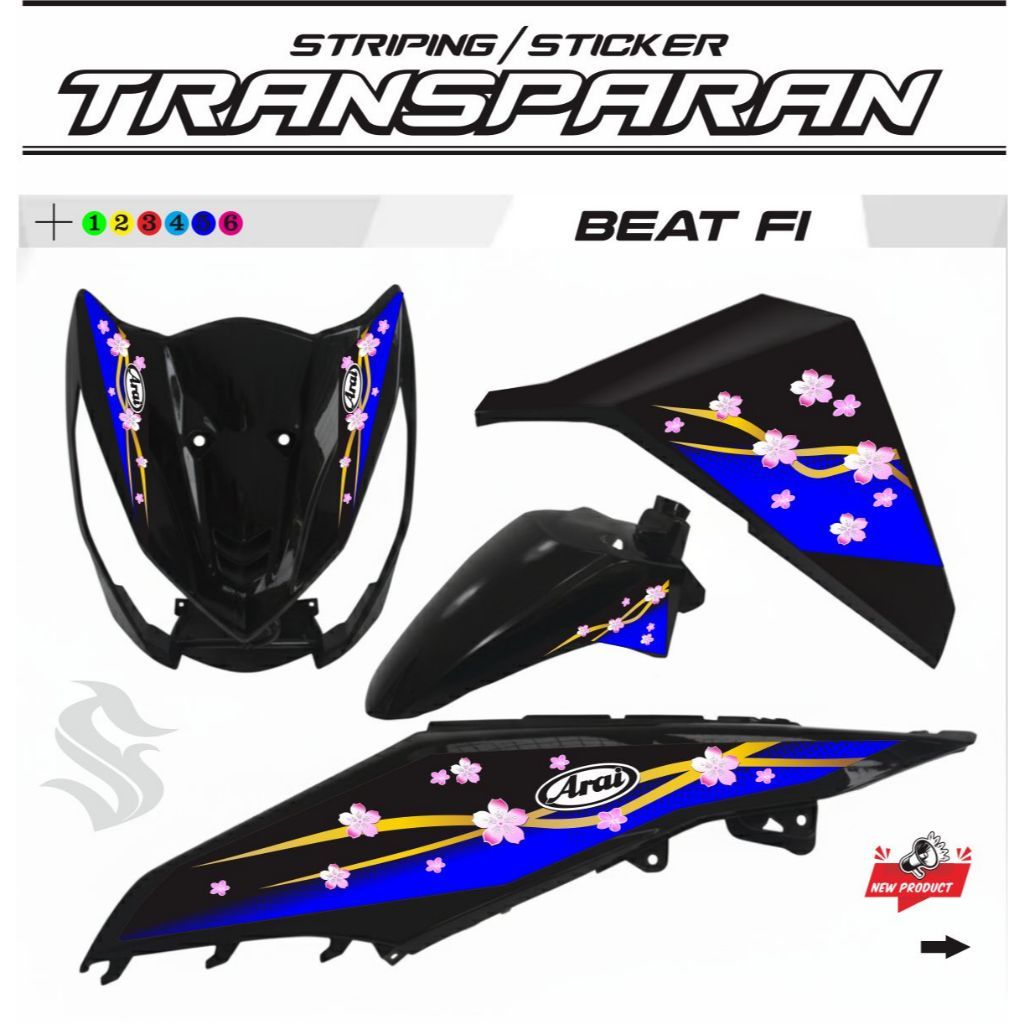 TRANSPARENT VARIATION STRIPING ALL BEAT FI 2012 2025
