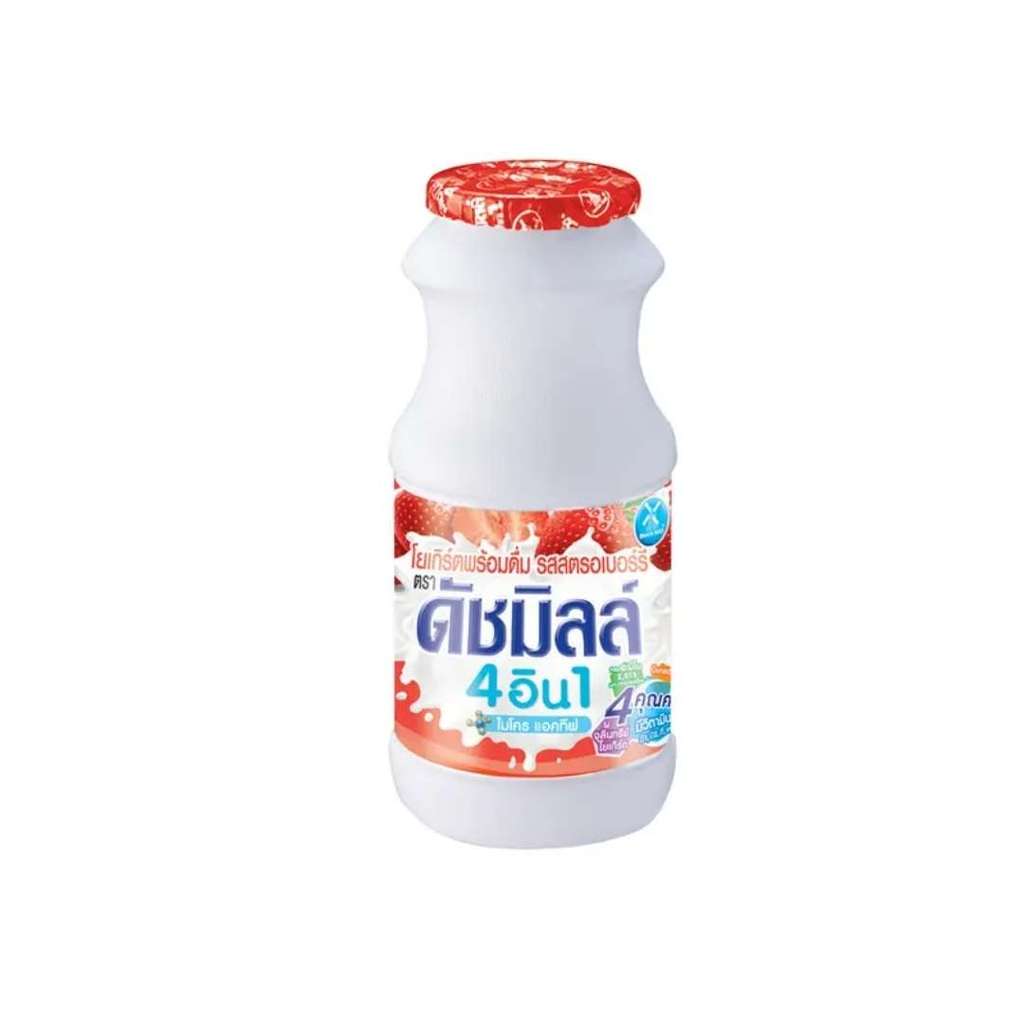 ดัชมิลล์ 4อิน1 นมเปรี้ยวรสสตรอว์เบอร์รี DutchMill 4in1 Strawberry 165ml.