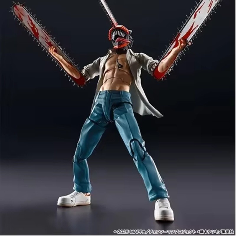 SHF Chainsaw Man Denji Katana Man BJD Articulated PVC Action Figures ของเล่น