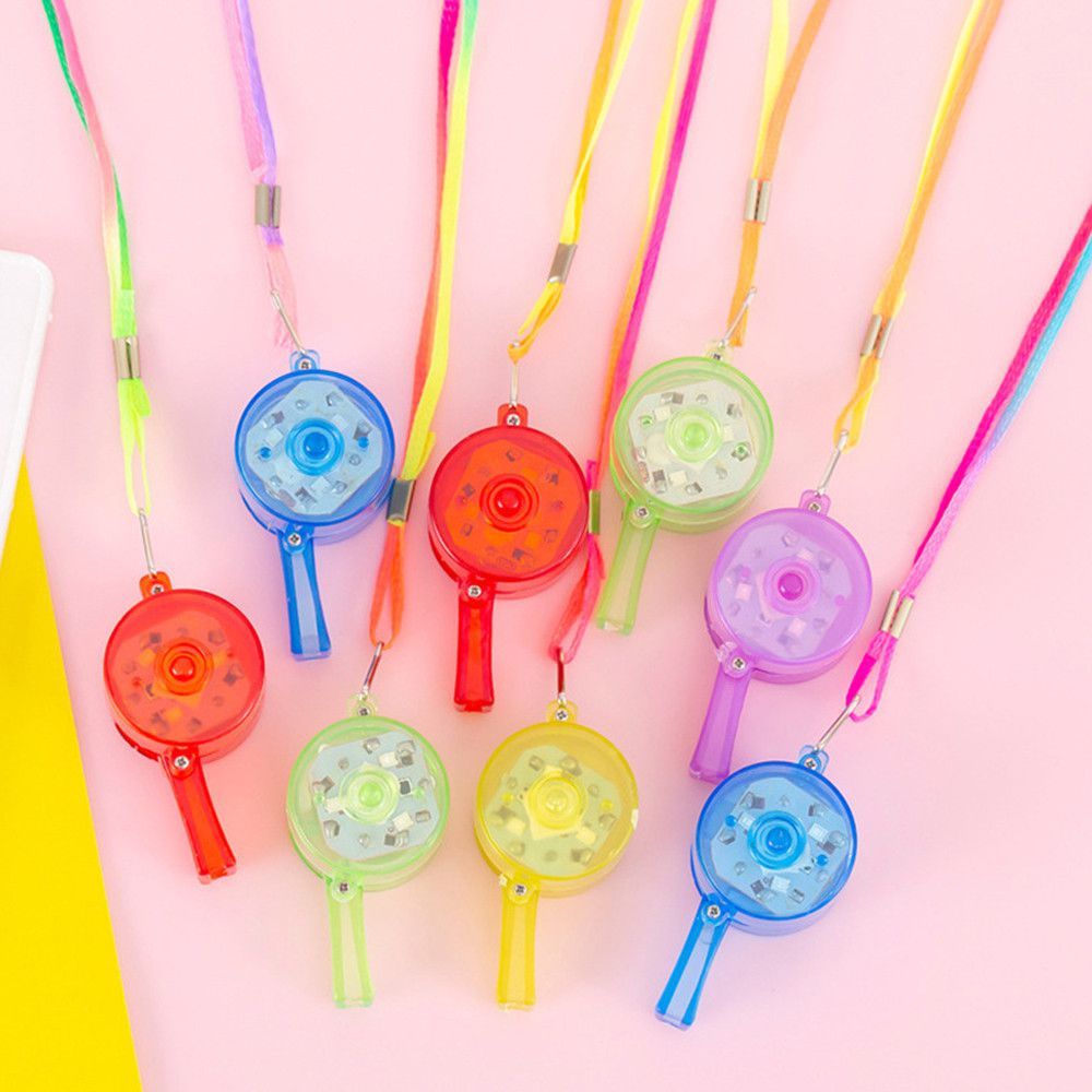 นกหวีดเรืองแสง LED งานปาร์ตี้ อุปกรณ์เชียร์ เรืองแสงในที่มืด บาร์ ไนต์คลับ สุ่มสี 【LuckServeX】