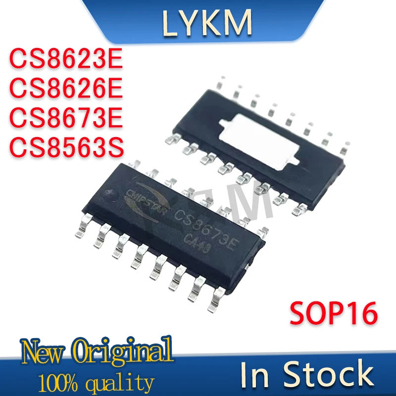 5/PCS ใหม่ CS8623E CS8626E CS8673E CS8563S SOP16 เครื่องขยายเสียงชิปในสต็อก Logic ICs