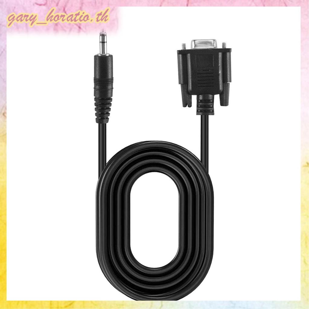 [THG1]DB9 9 Pin VGA สายหญิง ,DB 9 Female to TRS 3.5mm (1/8in) TRS Stereo Male Serial Data Cable-6 ฟุ