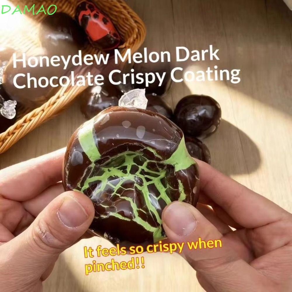 DAMAO Sensory Fidget ของเล่น, Mint Black Chocolate Crispy Ball ของเล่นคลายเครียด, ตลกนุ่มความเครียด Ball ช้า Rebound Wax เคลือบ Handmade Ball ของเล่นสร้างสรรค์ของขวัญ