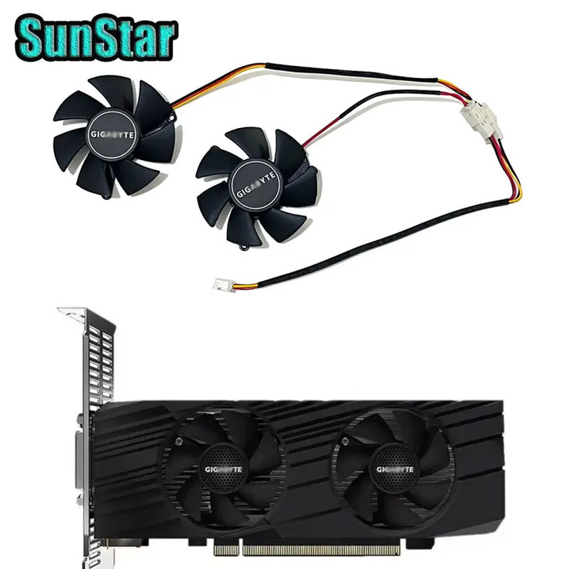 NEW 45MM FS1250-S2053 0.19A GTX 1650 GPU Cooler Fan สําหรับ GIGABYTE GeForce GTX 1650 1630 OC Low Pr