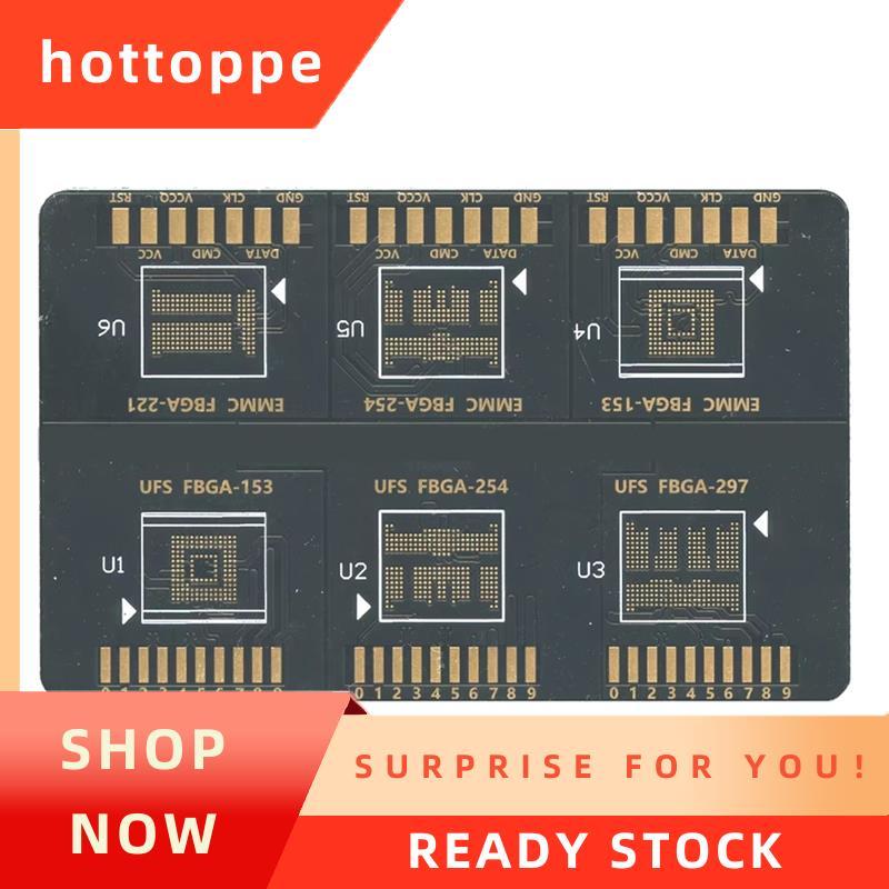 hottoppeBGA ISP Board ISP EMMC FBGA 153 254 221 UFS FBA 153 254 297 สําหรับ F64 Lite Ultra Box