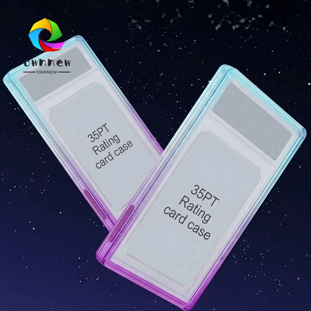 OWNNEW PSA 35PT Graded Card Protector,โปร่งใสเต็มห่อการ์ดป้องกัน,สีไล่ระดับสีพิเศษTPUFall Protection Card Sleeve Box Card Display
