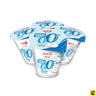 ซีพี-เมจิ โยเกิร์ต สูตรไขมัน 0% รสออริจินัล 135 ก. แพ็ค 4