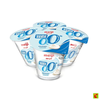 ซีพี-เมจิ โยเกิร์ต สูตรไขมัน 0% รสออริจินัล 135 ก. แพ็ค 4