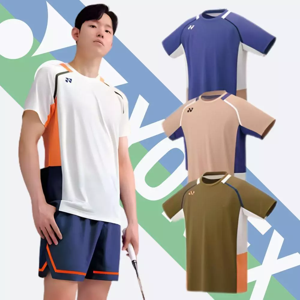 เสื้อแบดเกาหลีรุ่นไหม่ล่าสุดเสื้อนักกีฬารุ่นไหม่ ผ้าดีแล้วดีอีก ส่งจากไทย สามารถสกรีนเสื้อเพิ่มได้