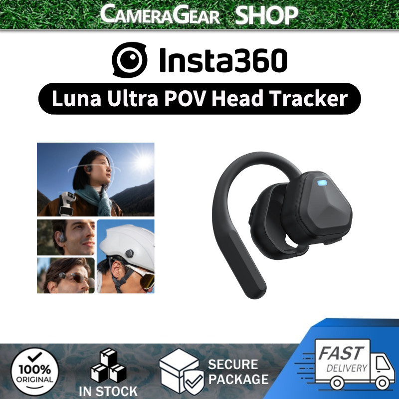 Insta360 POV ตัวติดตามศีรษะสําหรับ Insta360 Luna Ultra /Luna Pro/X6 (การติดตามศีรษะอัจฉริยะ | แบตเตอรี่ยาว IPX4 กันน้ําและ 7H)