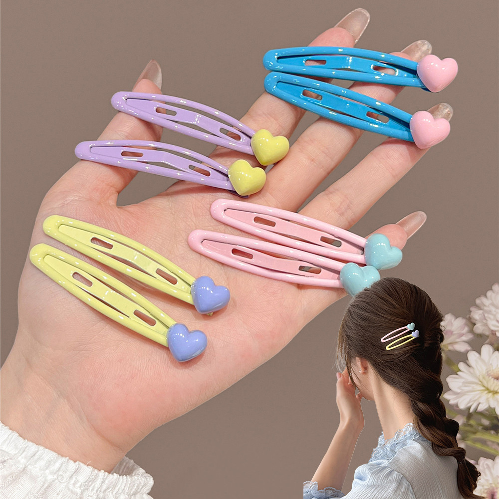 หวานสีคมชัดหัวใจBBคลิปน่ารักเรียบคลิปฤดูใบไม้ผลิฤดูร้อนอุปกรณ์ผมทุกวัน