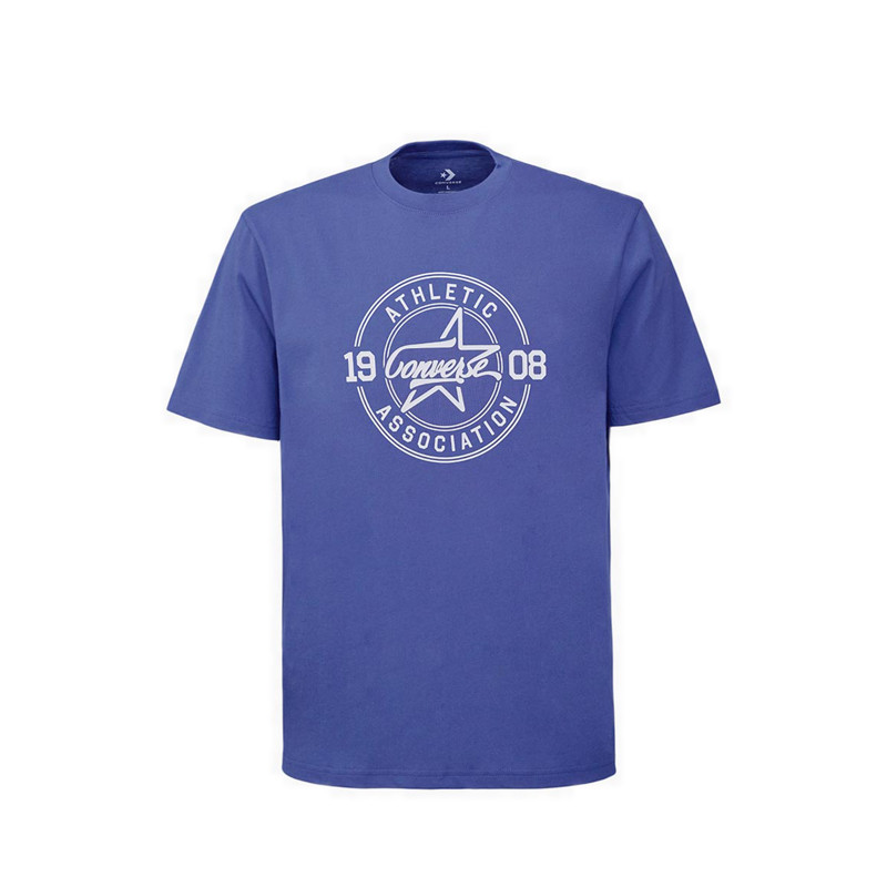 Converse Star Script Tee Mens Tee - Indigo Storm