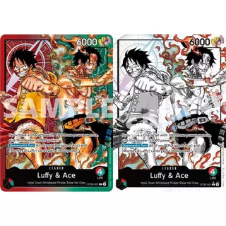 การ์ดคอลเลกชัน ONE PIECE LLffy & Ace EN การ์ดอนิเมะเกมทํามือคุณภาพสูง