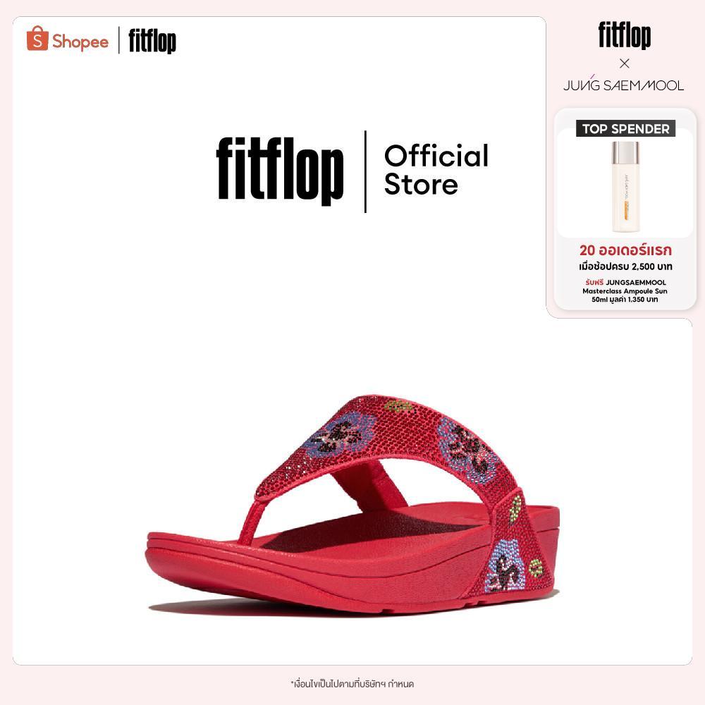 FITFLOP LULU X PHANNAPAST PANSY PARADISO รองเท้าแตะแบบหูหนีบผู้หญิง รุ่น Y1B-D41 สี RED