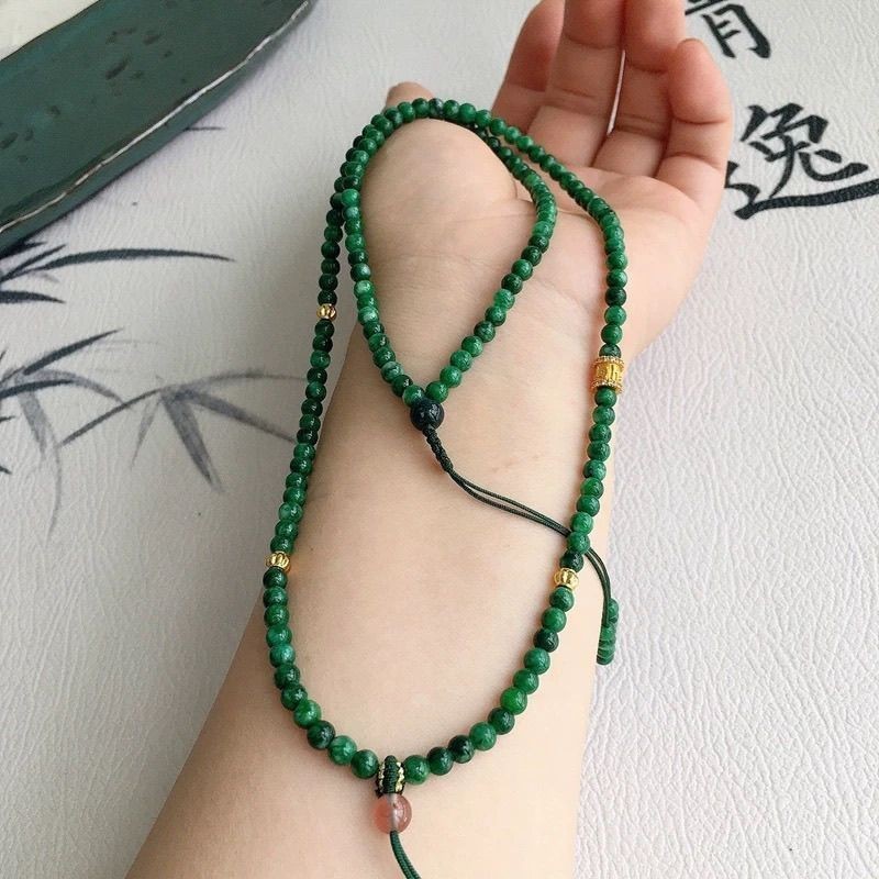 Ganqing โซ่ลูกปัด, จี้สไตล์จีนใหม่คอ Tiangu珠链新中式挂件手工 ถัก平安扣绳挂绳 BDX09