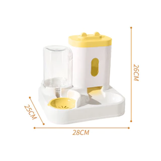 2IN1ที่ให้อาหาร-น้ำอัตโนมัติ 2Lเครื่องให้อาหารให้น้ำแมวอัตโนมัติ ที่ให้อาหารสัตว์เลี้ยงที่ให้น้ำสัตว์เลี้ยงเกรดพรีเมี่ยม