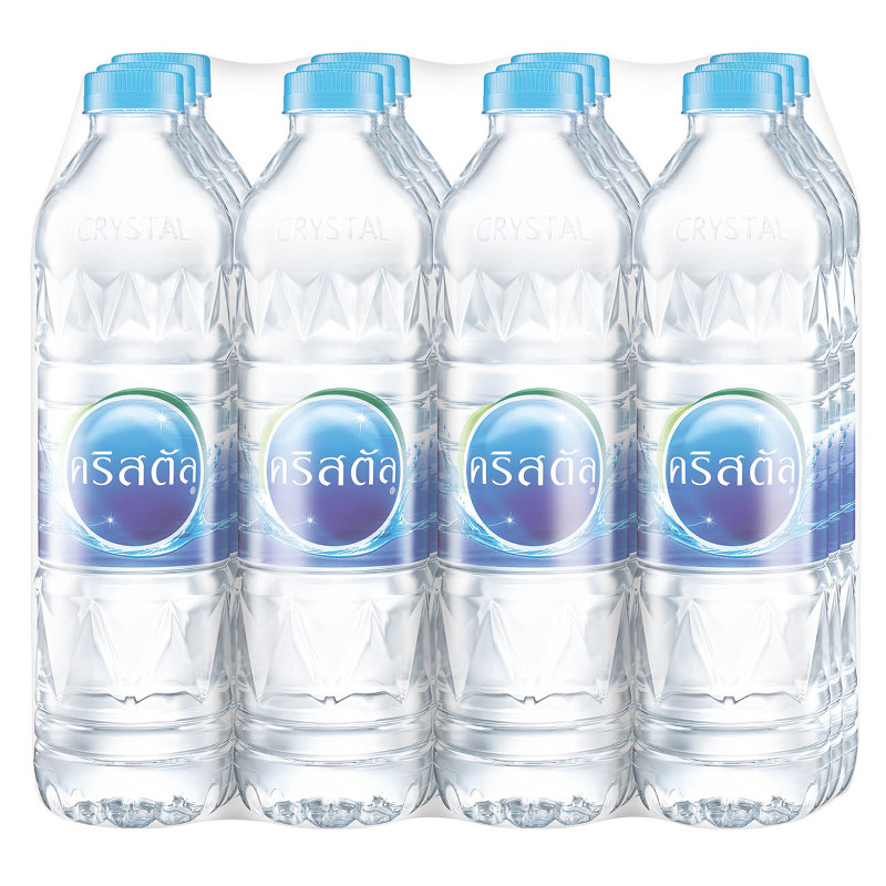 คริสตัลน้ำดื่ม 600มล. แพค 12 Crystal Water 600ml. Pack 12 [หมายเลขบาร์โค้ด 8851952350789 ]