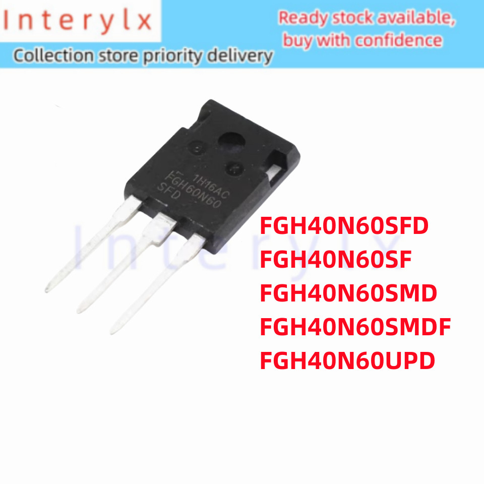 5PCS FGH40N60SFD FGH40N60SF FGH40N60SMD FGH40N60SMDF FGH40N60UPD 40N60 FGH40N60 TO-247 Field Effect 