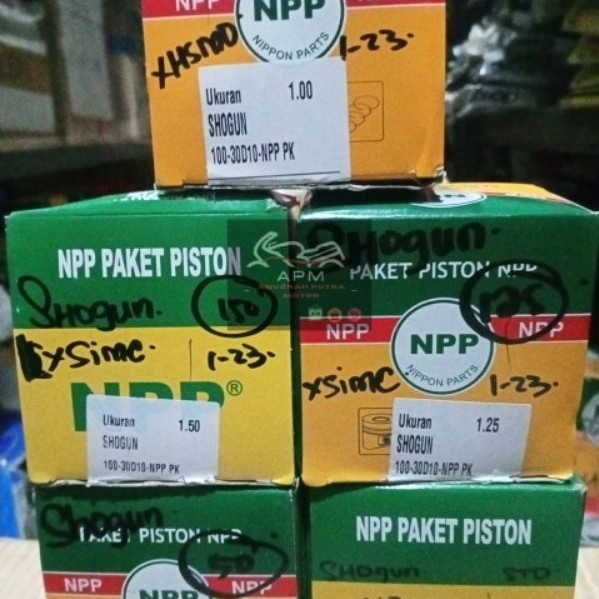 PISTON ชุด NPP SHOGUN 30D10 Os Std 025 050 075 100 125 150 175 200