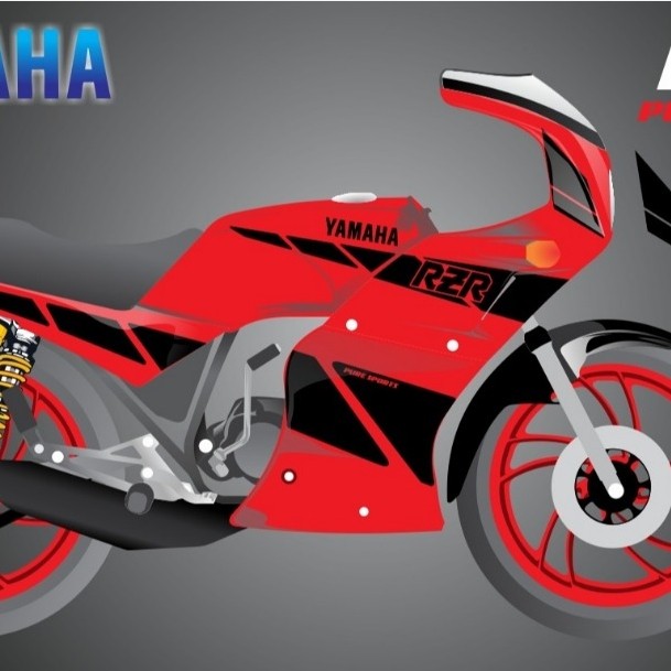 สติ๊กเกอร์แต่ง YAMAHA RZR 135 แปลงสีเต็ม