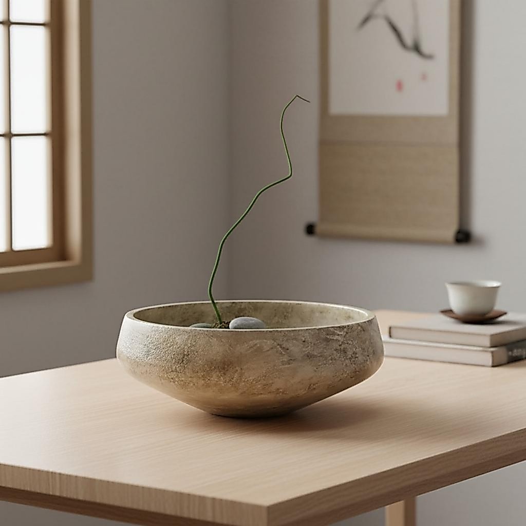 ดีไซน์มินิมอลลายไม้ Lichen Bowl Artisanal Look ชาวไร่ Lichen
