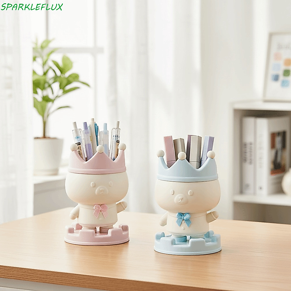 ประกายไฟ ที่ใส่ปากกา, การออกแบบการ์ตูนสร้างสรรค์ออกแบบมงกุฎที่ใส่ปากกา, แท่นปากกาตกแต่งอเนกประสงค์สก์ท็อปถังเก็บห้องนั่งเ