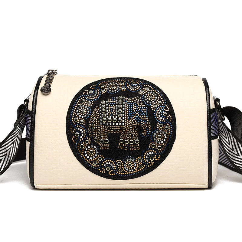 กระเป๋า Messenger สีดํา Elephant Hot Diamond Pattern thumbnail 3