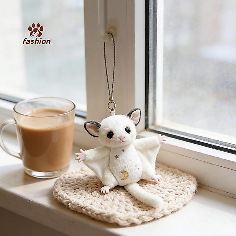 [Fas-t] Mini Flying Squirrel พวงกุญแจตุ๊กตาสัตว์จี้สําหรับกระเป๋านักเรียนเด็กน่ารักอุปกรณ์เสริมของขวัญ