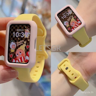 Candy Color Slim Strap + เคสนิ่มสําหรับ Huawei Watch Band 11 Smartwatch Band สายรัดข้อมือซิลิโคนสําหรับ Huawei Watch Band 11 Pro