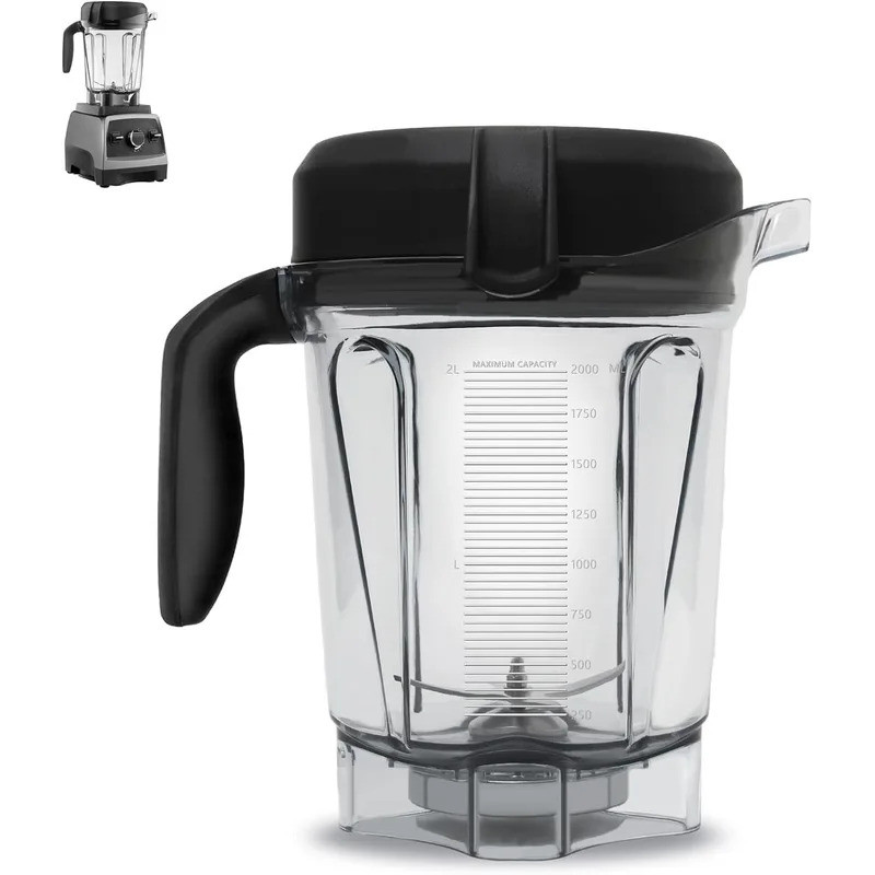 HB 2L เครื่องปั่นถ้วย 64oz Low-Profile สําหรับ Vitamix 750 780 E320 E310 5200 5000 6300 7500 vm0100 