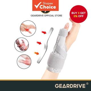GEARDRIVE Thumb Brace & Wrist Brace, Thumb Spica Splint for Arthritis Pain,Tendonitis,Trigger Finger,Thumb Stabilizer with Compression Aluminum Plate Support