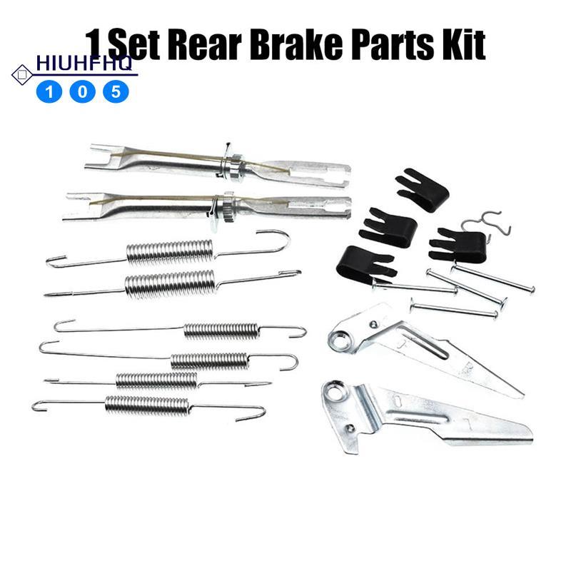 Hiuhfhq106Rear เบรครองเท้าโลหะด้านหลังเบรคอะไหล่ Silver Kit สําหรับ GGN25 KUN26 Ute 2005-2015 ด้านหล