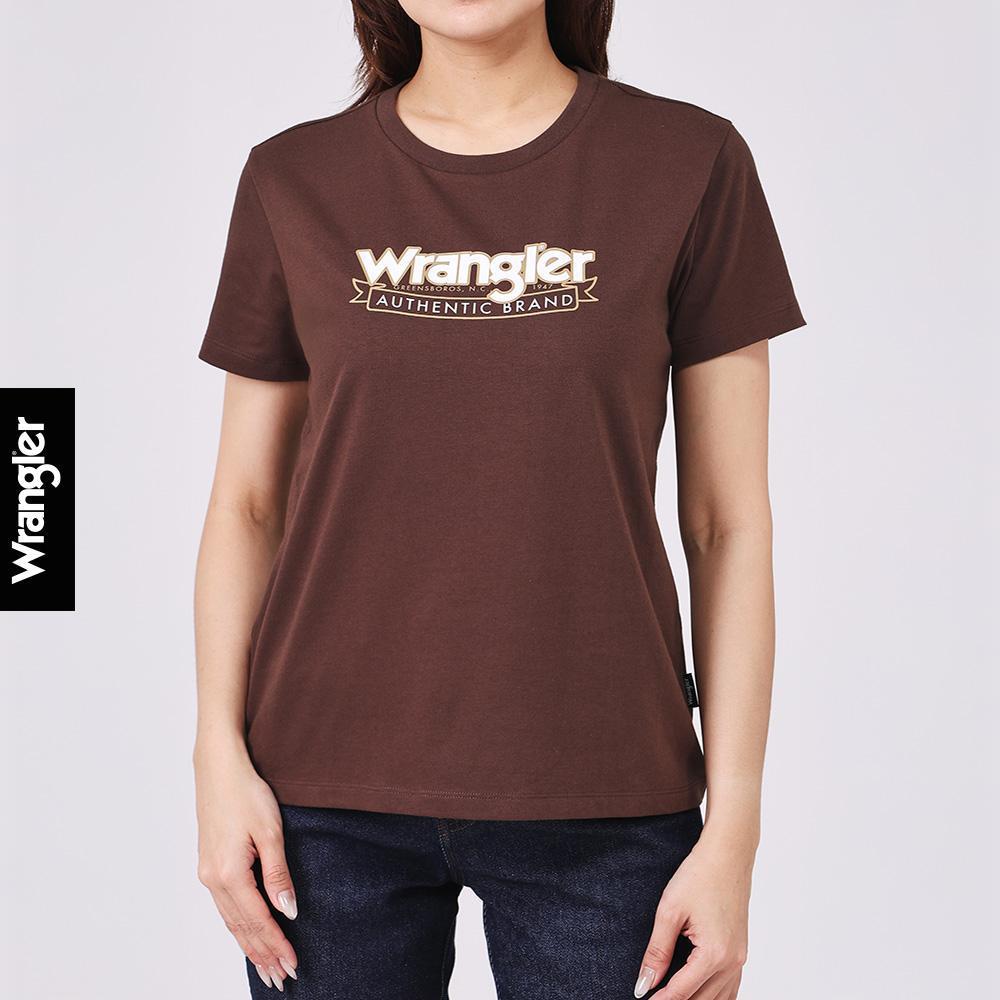 WRANGLER เสื้อยืดแขนสั้นผู้หญิง Regular รุ่น WR S426WTSSF28 สีส้ม