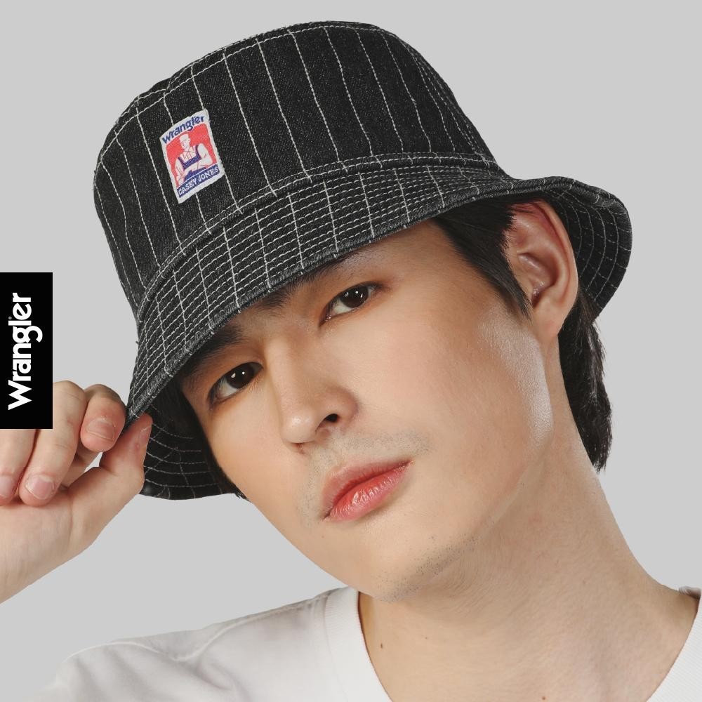 WRANGLER หมวกบักเก็ตผู้ชาย / ผู้หญิง คอลเลคชั่น Casey Jones รุ่น WR F225UHATN22 สีดำ