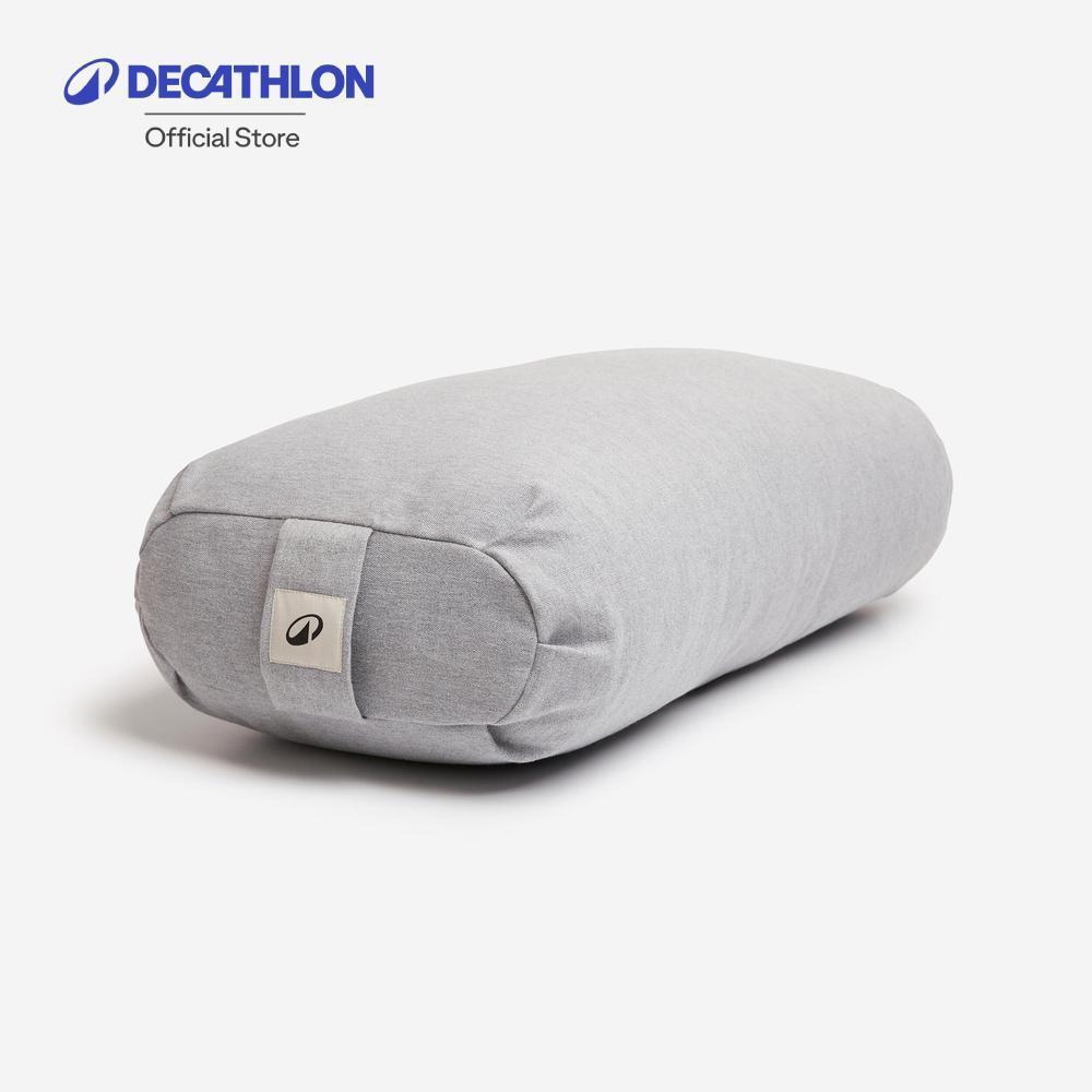 Decathlon Flat Yoga Bolster Cushion หมอนหนุนทรงแบนสำหรับฝึกโยคะ