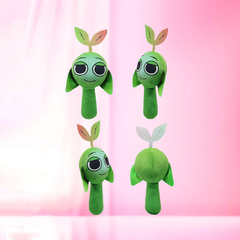 Sprunki Plush incredibox绿叶盒子绒玩具 doll