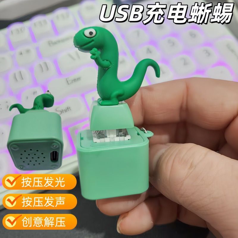 Beaver Morph Plan Squeeze Toy – Lizard, Snake, Dinosaur Voice & Light Up Stress Relief Funny Figure Collectible Desk Decor