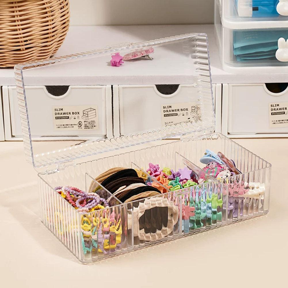 Multi Grid Hair Band และคลิปผมกรณีสําหรับเด็กผู้หญิง R9a0