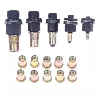 FOURSUN 11 ชิ้นคู่มือ Riveter Nut เครื่องมืออุปกรณ์เสริมสําหรับถั่ว M3 M4 M5 M6 M8 M10 M12 ง่ายติดตั้ง Hand Rivet Nut TH