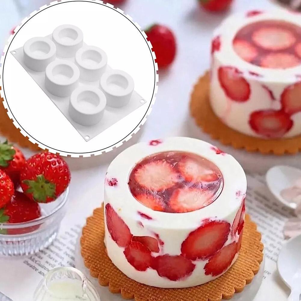 6 ตาราง DIY ครัวแม่พิมพ์เค้กซิลิโคน Macarons เค้ก DIY เค้กตกแต่งแม่พิมพ์ขนม Pan W8i8